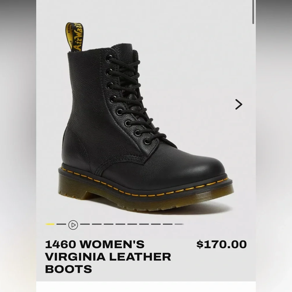 Dr. Martens Olive Combat Boots - Picture 4 of 11